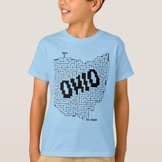 Ohio Maze Puzzle T-shirt (Voorkant)
