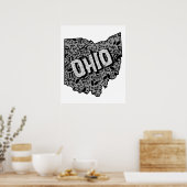 Ohio-Muzieknoten Poster (Keuken)
