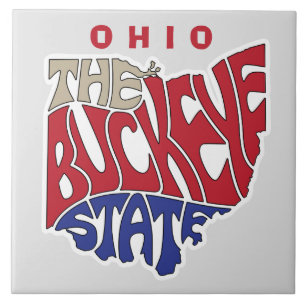Ohio Nickname Word Art Tegeltje