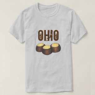 Ohio OH Peanut Butter Buckeye Eye Nut Snoep T-shirt
