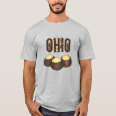 Ohio OH Peanut Butter Buckeye Eye Nut Snoep T-shirt (Voorkant)