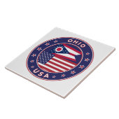 Ohio, Ohio t-shirt, Ohio sticker, phone case Tegeltje (Zijkant)