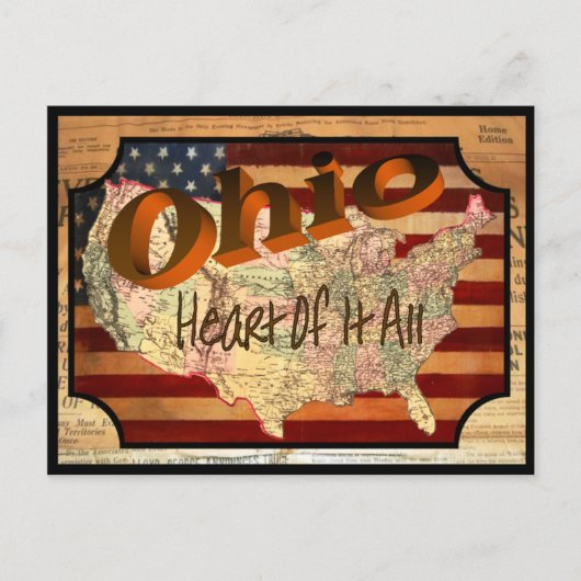 Ohio Oud Briefkaart (Voorkant)