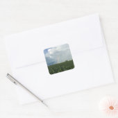 Ohio Rainbow Over Cornfield Vierkante Sticker (Envelop)