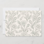 Ohio Red Carnation Wedding Invitation (Dos)
