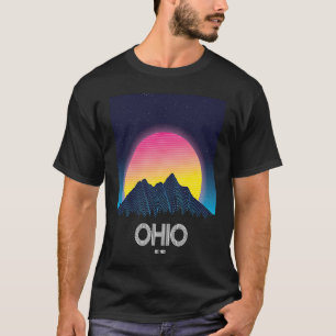 Ohio Retro  Mountain Grid 80s 90s Esthetisch T-shirt