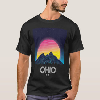 Ohio Retro  Mountain Grid 80s 90s Esthetisch T-shirt