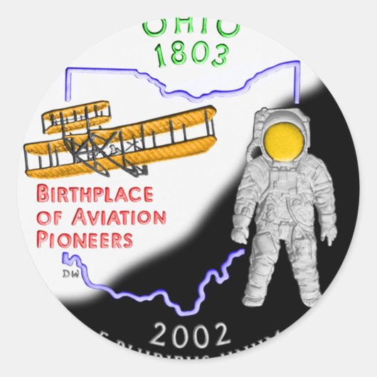 Ohio Ronde Sticker (Voorkant)