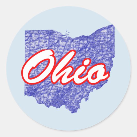 Ohio Ronde Sticker (Voorkant)