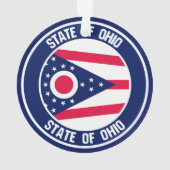 Ohio Round Emblem Ornament (achterkant)