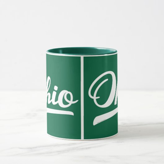 Ohio Script Green Souvenir Mok (Midden)
