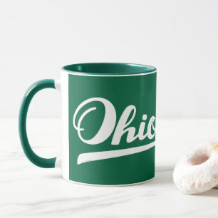 Ohio Script Green Souvenir Mok