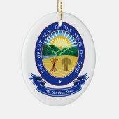 Ohio Seal Keramisch Ornament (Rechts)