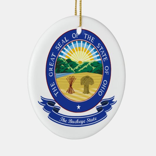 Ohio Seal Keramisch Ornament (Rechts)