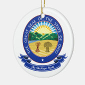 Ohio Seal Keramisch Ornament (Links)