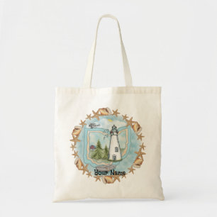 Ohio Shells Lighthouse Tote Bag