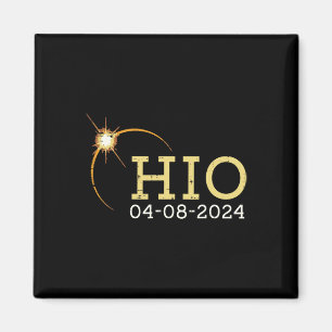 Ohio Solar Eclipse 2024 Totality April 8 Vrouwen M Magneet