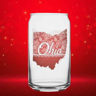 Ohio souvenir cadeau voor haar blikvorm glas
