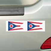Ohio-staatsvlag Bumpersticker (Op auto)