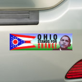 Ohio Stands for Change - Obama Bumpersticker (Op auto)