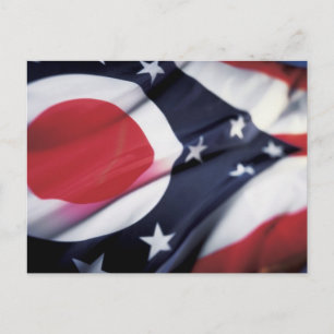 OHIO STATE FLAG BRIEFKAART