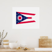 Ohio State Flag Design Decor Poster (Keuken)