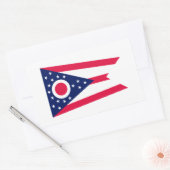 Ohio State Flag Design Decor Rechthoekige Sticker (Envelop)
