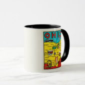  Ohio State Map Decal Mug (Devant droit)