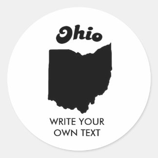 OHIO STATE MOTTO T-SHIRT RONDE STICKER