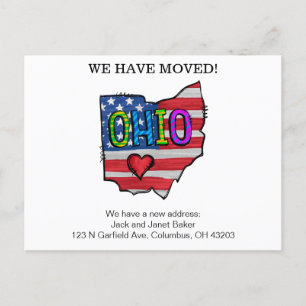 Ohio State Moving Announcards Briefkaart