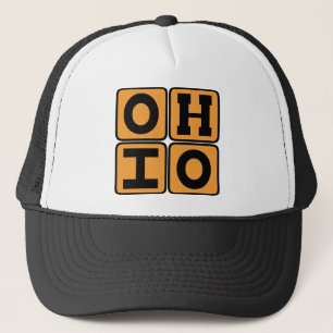 OHIO State Ohioan Buckeye USA Cincinnati Cleveland Trucker Pet