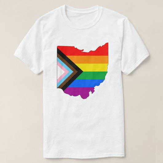 Ohio State Pride LGBTQ Progress Pride T-shirt (Design voorkant)