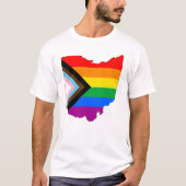 Ohio State Pride LGBTQ Progress Pride T-shirt (Voorkant)