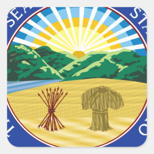 Ohio State Seal Vierkante Sticker