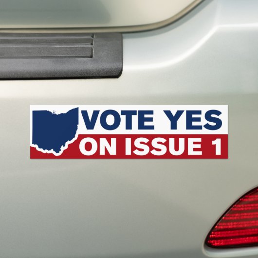 Ohio Stem Ja Op Kwestie 1 Bumpersticker (Op auto)