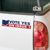 Ohio Stem Ja Op Kwestie 1 Bumpersticker (Op Truck)