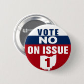 Ohio Stemming nr. 1 Ronde Button 5,7 Cm (Voorkant /achterkant)