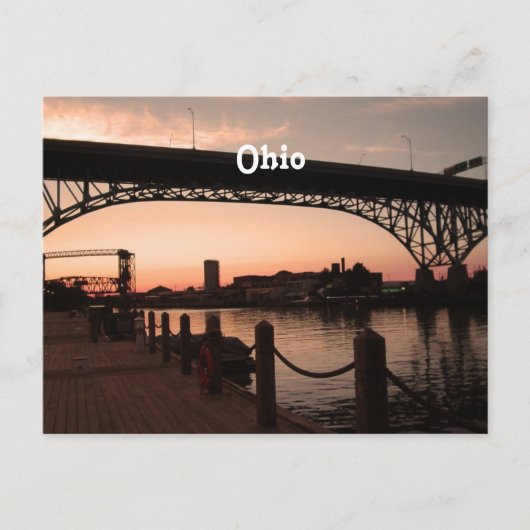Ohio Sunset Briefkaart (Voorkant)