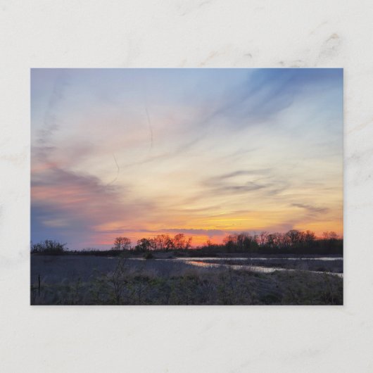Ohio Sunset Briefkaart (Voorkant)