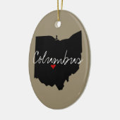 Ohio Town Keramisch Ornament (Links)