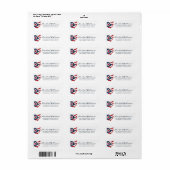 Ohio United States Flag Etiket (Full Sheet)