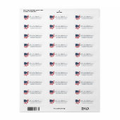 Ohio United States Flag Etiket (Full Sheet)