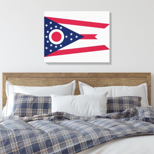 Ohio (US State) Canvas Print (Insitu (Slaapkamer))