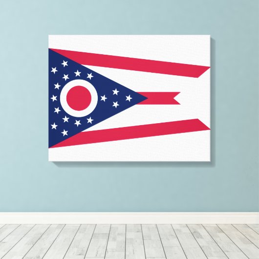 Ohio (US State) Canvas Print (Insitu (Houten vloer))