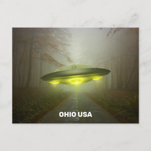 OHIO USA SPACESHIP UFO ART Briefkaarten