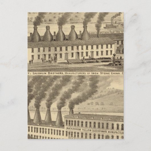 Ohio Valley Pottery, Laughlin Brothers Briefkaart (Voorkant)