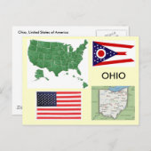 Ohio, Verenigde Staten Briefkaart (Voorkant / Achterkant)
