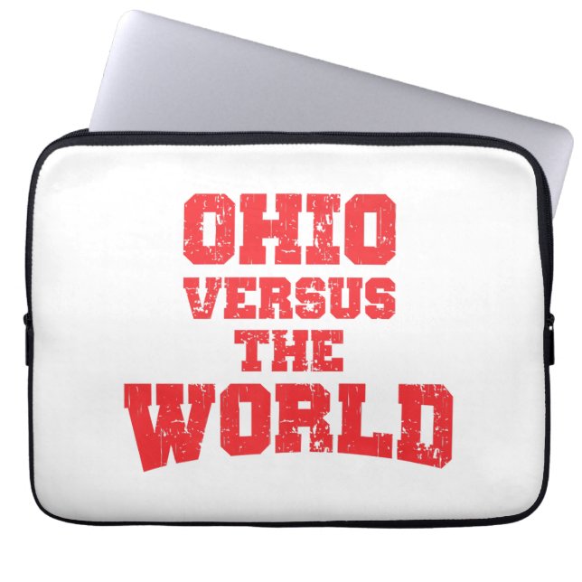 OHIO VERSUS DE WERELD LAPTOP SLEEVE (Voorkant)