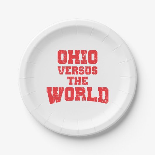 OHIO VERSUS DE WERELD PAPIEREN BORDJE (Voorkant)