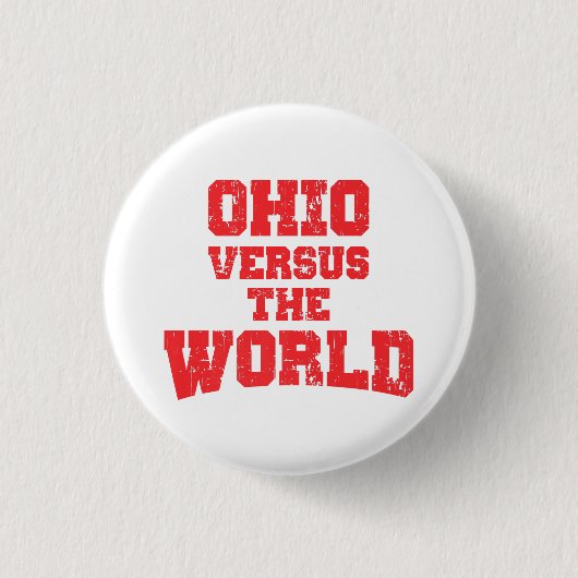 OHIO VERSUS DE WERELD RONDE BUTTON 3,2 CM (Voorkant)